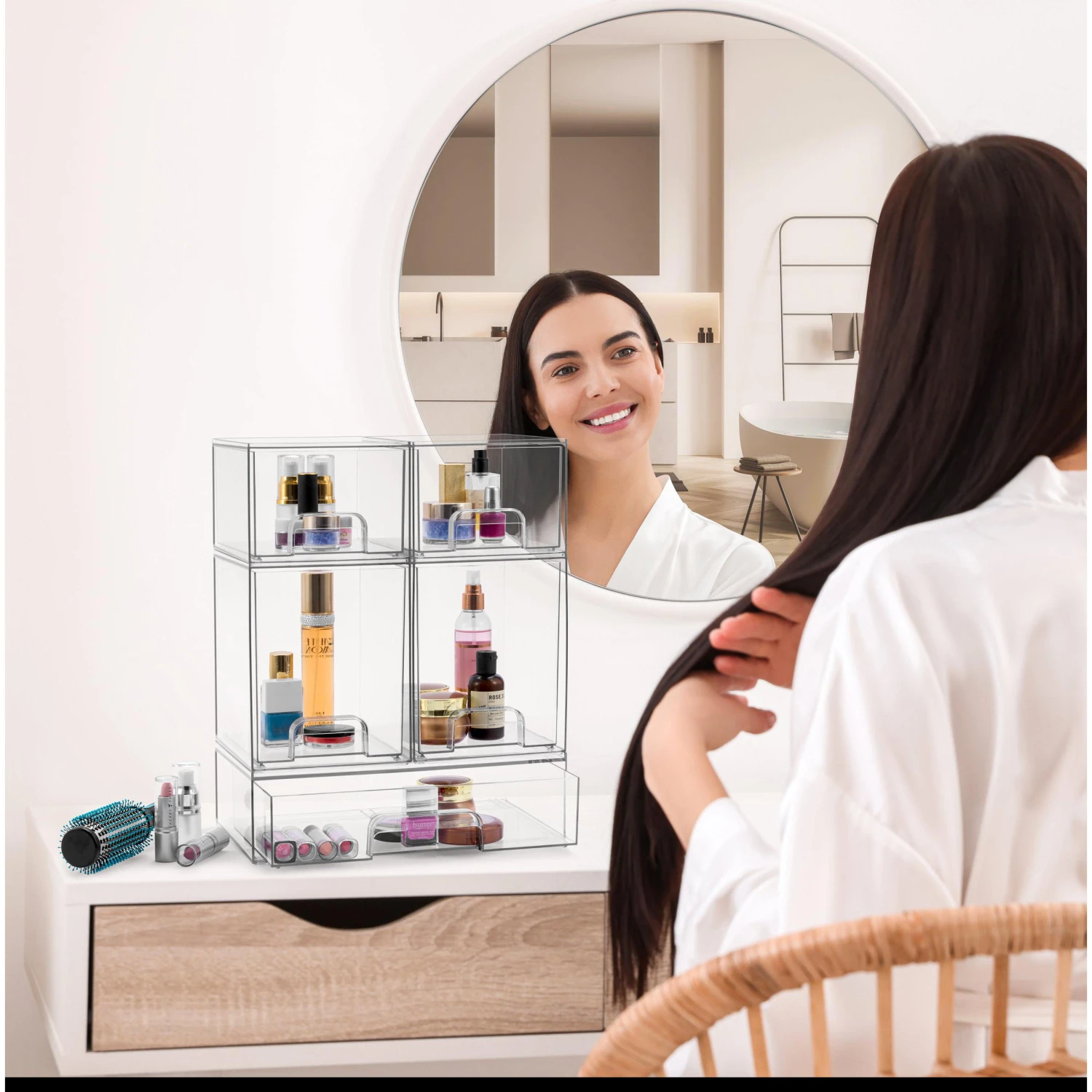 Acrylic Organizer Storage Drawers (5 Drawer) 6 Acrylic Organizer Storage Drawers (5 Drawer) - Image 4