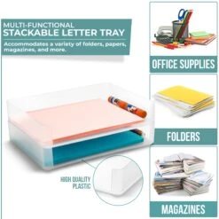 Plastic Paper Organizer (2 Pc) 17 Plastic Paper Organizer (2 Pc) -Sorbus Decor Shop 3 0ec65930 cc26 4ba5 8f04 25770be18d0c