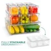 Stackable Food Storage Bins With Lids (10 Pack) 1 Stackable Food Storage Bins With Lids (10 Pack) -Sorbus Decor Shop 3 33e22bb7 0d4f 423b b2f2 e8cf74ee4245
