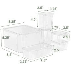 Variety Pack Hardware Storage Container Set (6 Pc) 16 Variety Pack Hardware Storage Container Set (6 Pc) -Sorbus Decor Shop 3 386a8d98 b36c 4574 a112 dd8f035ab0af