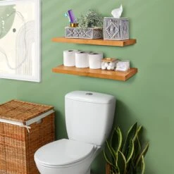 Solid Wood Floating Shelves (Set Of 2, 24”) 40 Solid Wood Floating Shelves (Set Of 2, 24”) -Sorbus Decor Shop 3 4cc14370 2572 40e3 b082 cf395c79cfd6