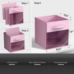 11" Cube Storage Bins With Window (6 Pack, Pastel Set) 37 11" Cube Storage Bins With Window (6 Pack, Pastel Set) -Sorbus Decor Shop 3 4d33cfe5 317c 49e8 969b c4082a105133