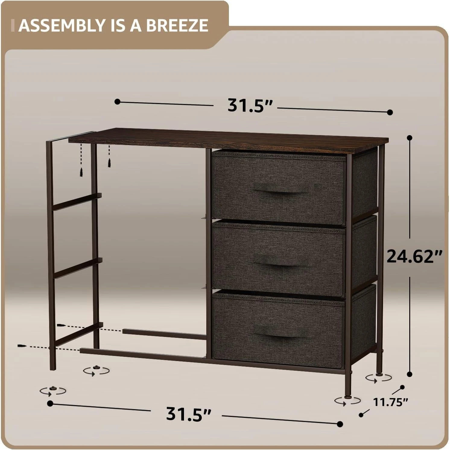 6 Drawer Dresser (Wood Top) 17 6 Drawer Dresser (Wood Top) - Image 15