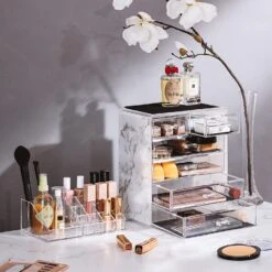 Marble Makeup Organizer Set (6 Drawer) -Sorbus Decor Shop 3 4d728372 a6d8 4cbf bf14 89b12a31da54