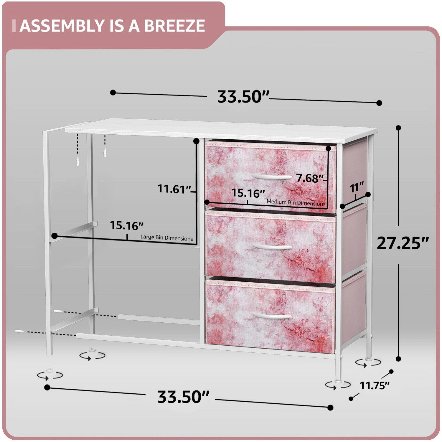 5 Drawer Dresser Nightstand 11 5 Drawer Dresser Nightstand - Image 9