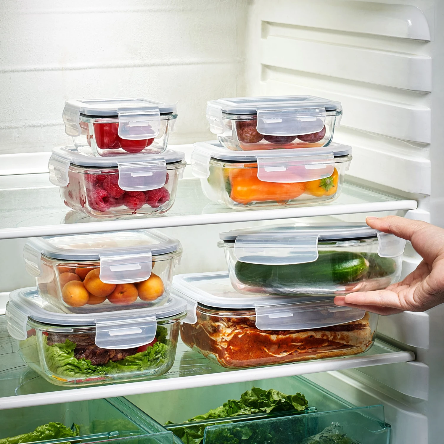Glass Food Storage Containers With Lids (16 Pcs) 5 Glass Food Storage Containers With Lids (16 Pcs) - Image 3