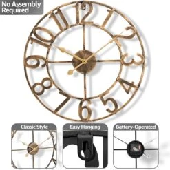 16" Wall Clock (Numeral) 27 16" Wall Clock (Numeral) -Sorbus Decor Shop 3 5648a912 18ff 4c1c 88b1 8bab12fb122d