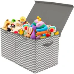Storage Fabric Toy Chest (Chevron Pattern) 11 Storage Fabric Toy Chest (Chevron Pattern) -Sorbus Decor Shop 3 601a0e18 1115 4aa7 aec8 16639603de2a