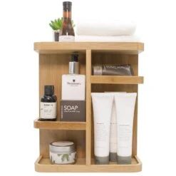 360Â° Bamboo Carousel Organizer