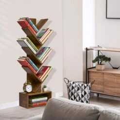 7 Tier Tree Bookshelf With Storage -Sorbus Decor Shop 3 66926977 04e1 4f4a ac52 923709781c7b