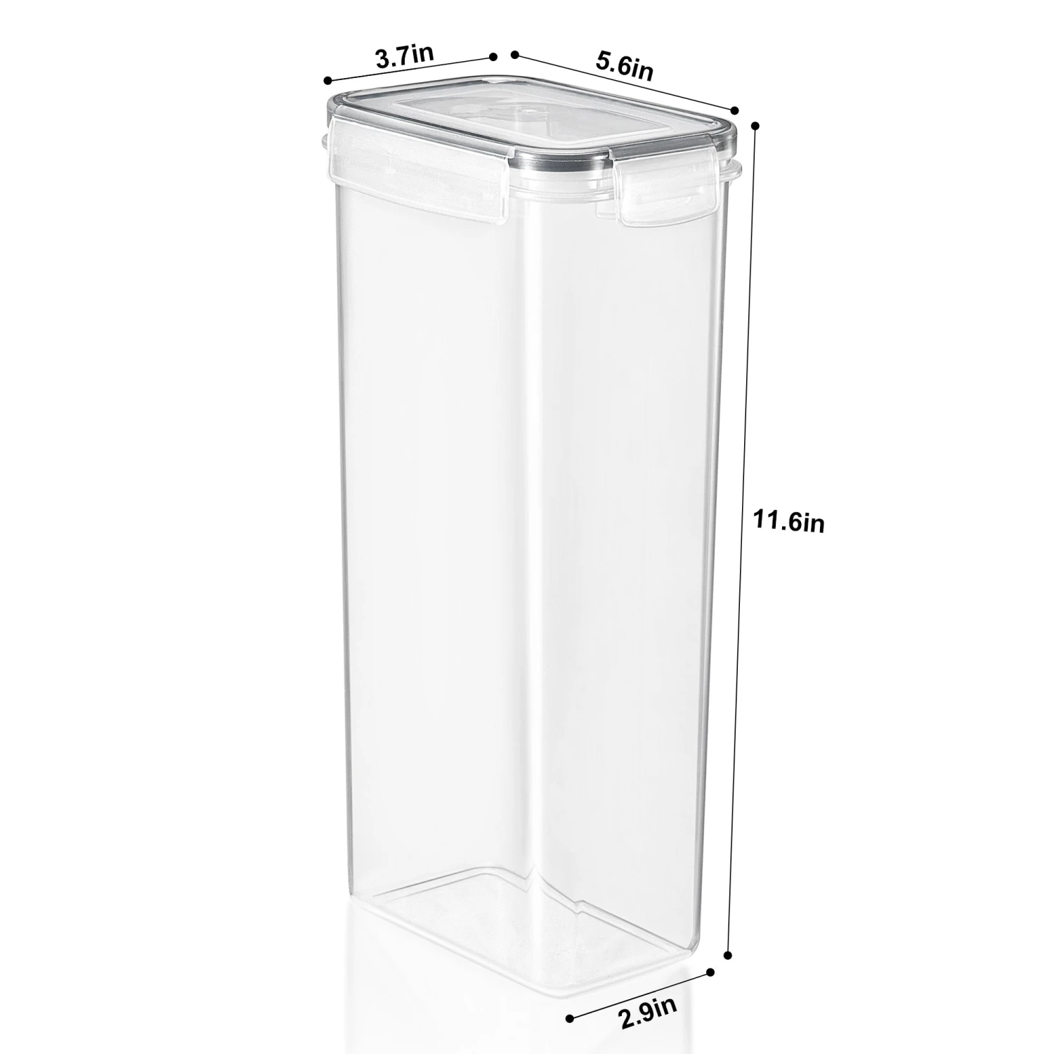 Airtight Tall Food Dispenser Containers (2 Pack) 7 Airtight Tall Food Dispenser Containers (2 Pack) - Image 5