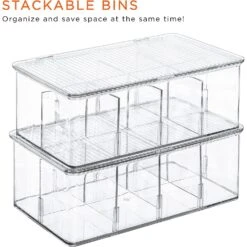 Storage Bins With Dividers & Lids (Set Of 2) 15 Storage Bins With Dividers & Lids (Set Of 2) -Sorbus Decor Shop 3 6b42243e 0fea 45ba a340 af909f366c3b