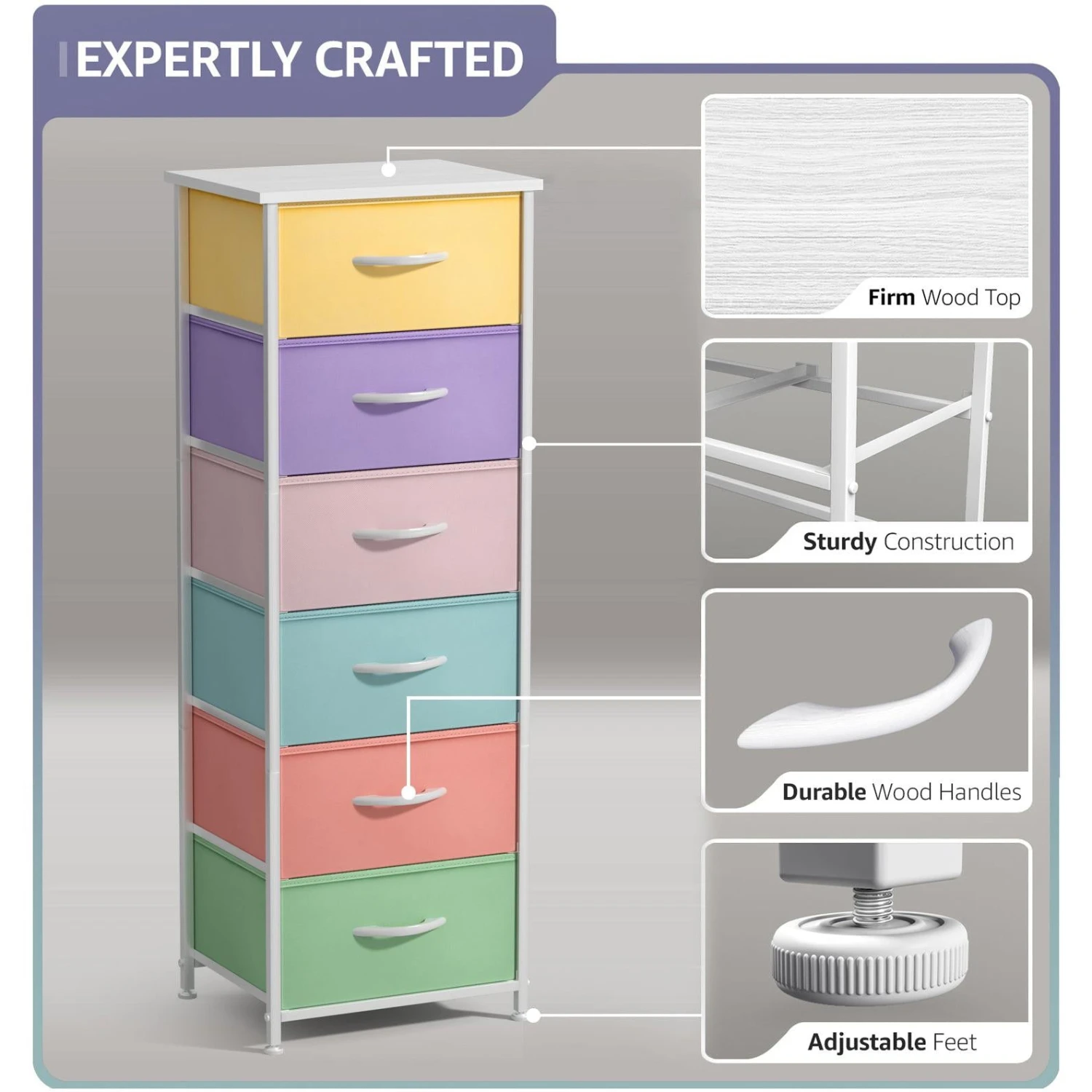 6 Drawer Tall Dresser 7 6 Drawer Tall Dresser - Image 5