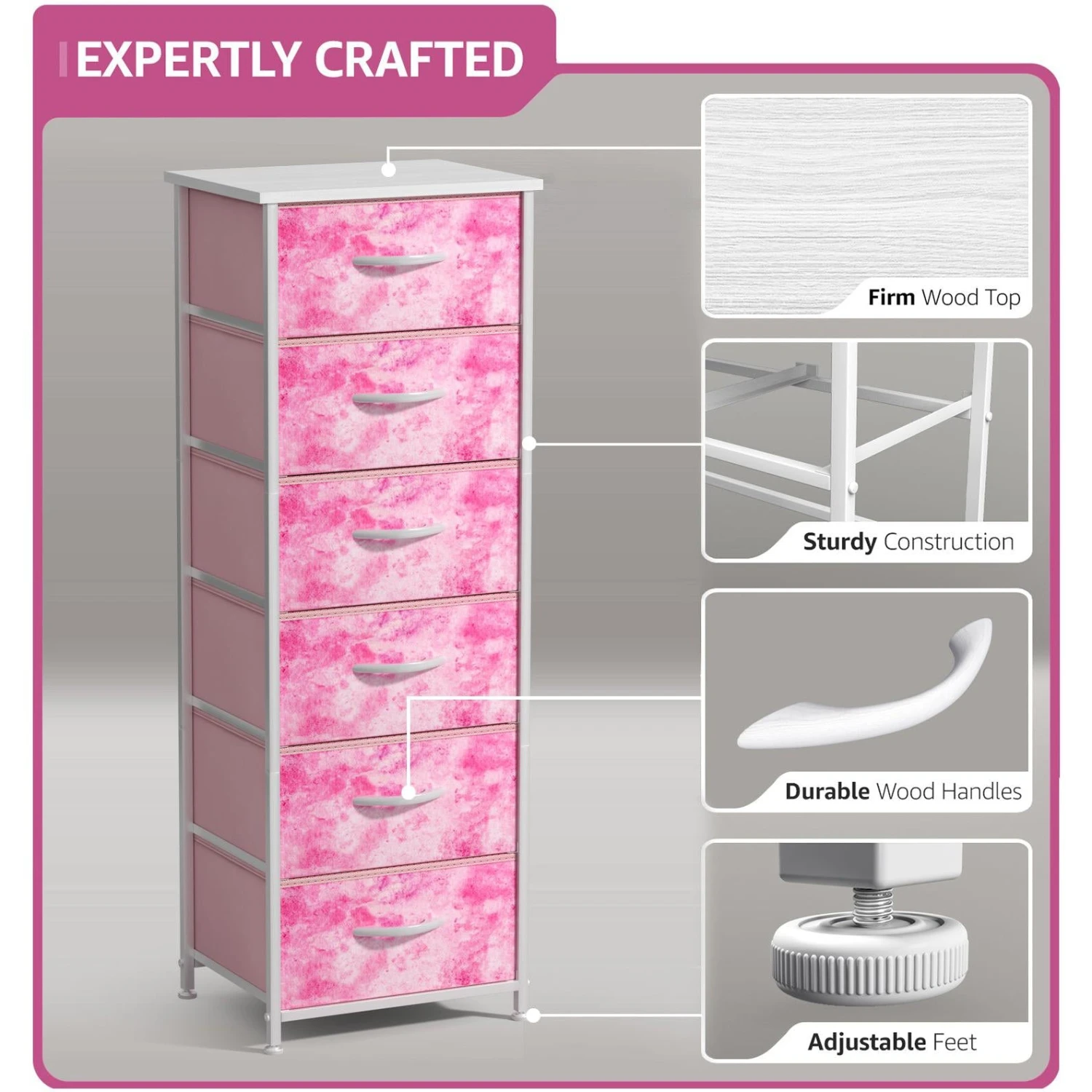 6 Drawer Tall Dresser 20 6 Drawer Tall Dresser - Image 18