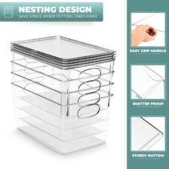 Plastic Container Bins With Lids -Sorbus Decor Shop 3 799a9f03 7e36 4a9c 844c 7830afdaac05