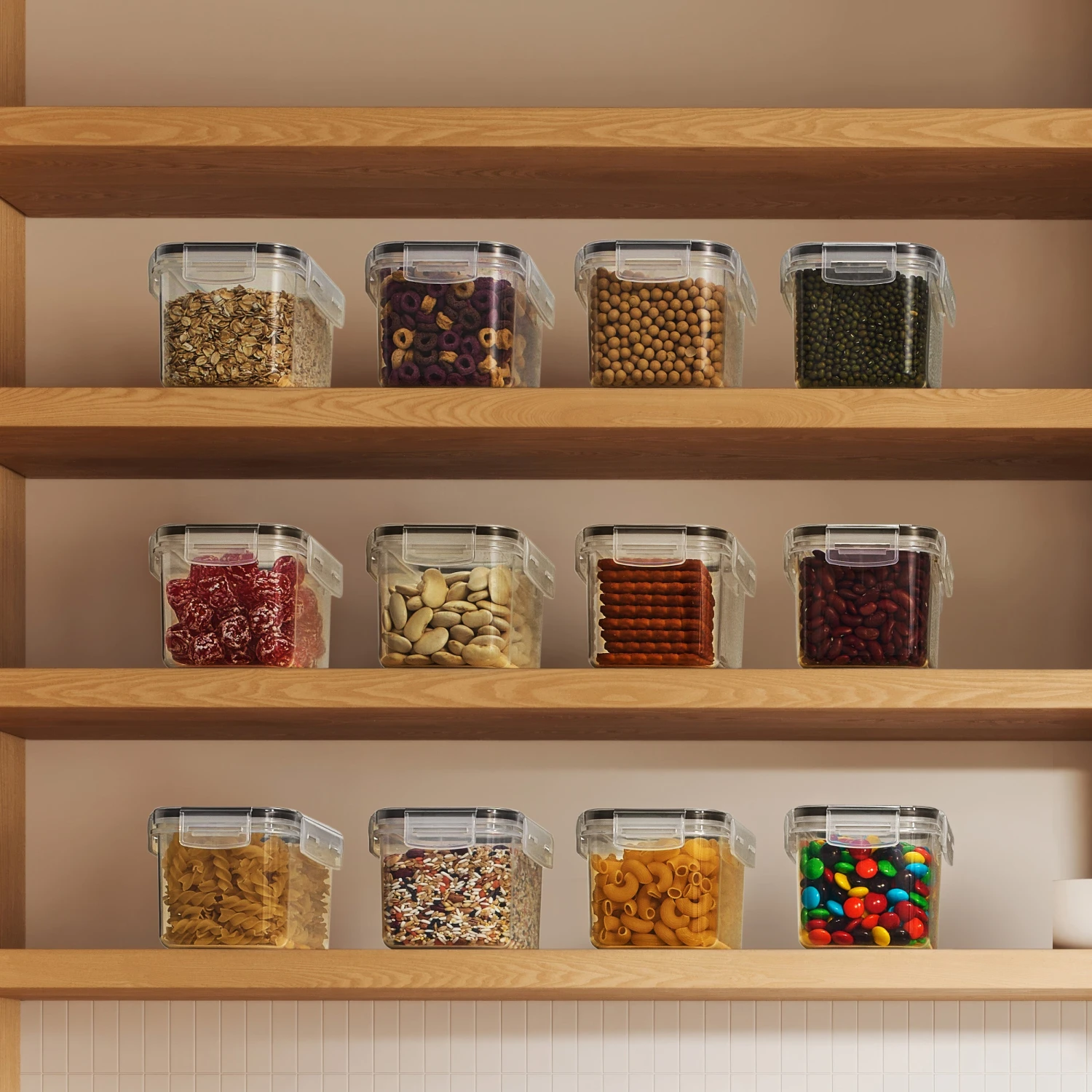 Medium Airtight Food Storage Containers With Lids (12 Pack) 7 Medium Airtight Food Storage Containers With Lids (12 Pack) - Image 5