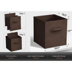 11" Cube Storage Bin (Single Pack) -Sorbus Decor Shop 3 7d9b7a46 d164 477a 8e36 afef118f2c78