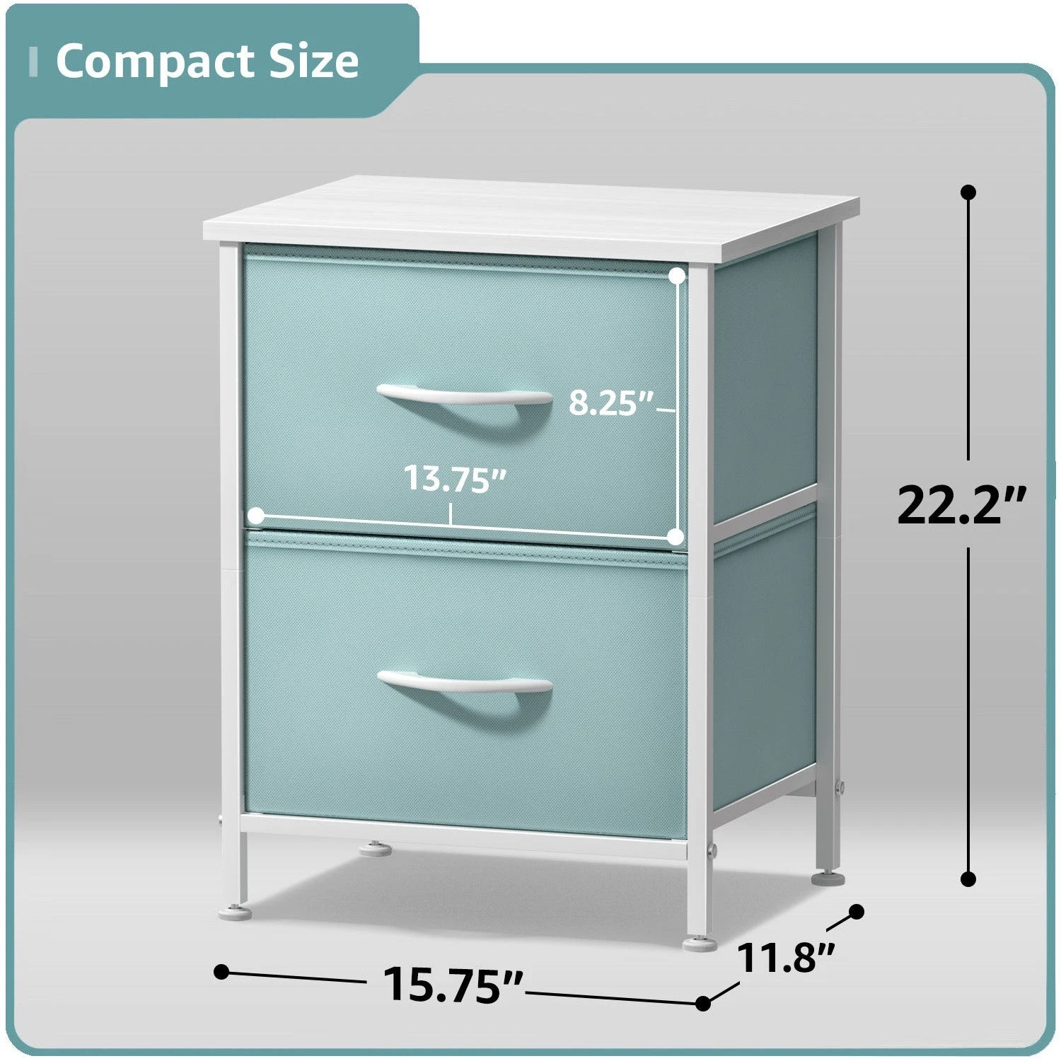 2 Drawer Display Nightstand (Set Of 2) 5 2 Drawer Display Nightstand (Set Of 2) - Image 3