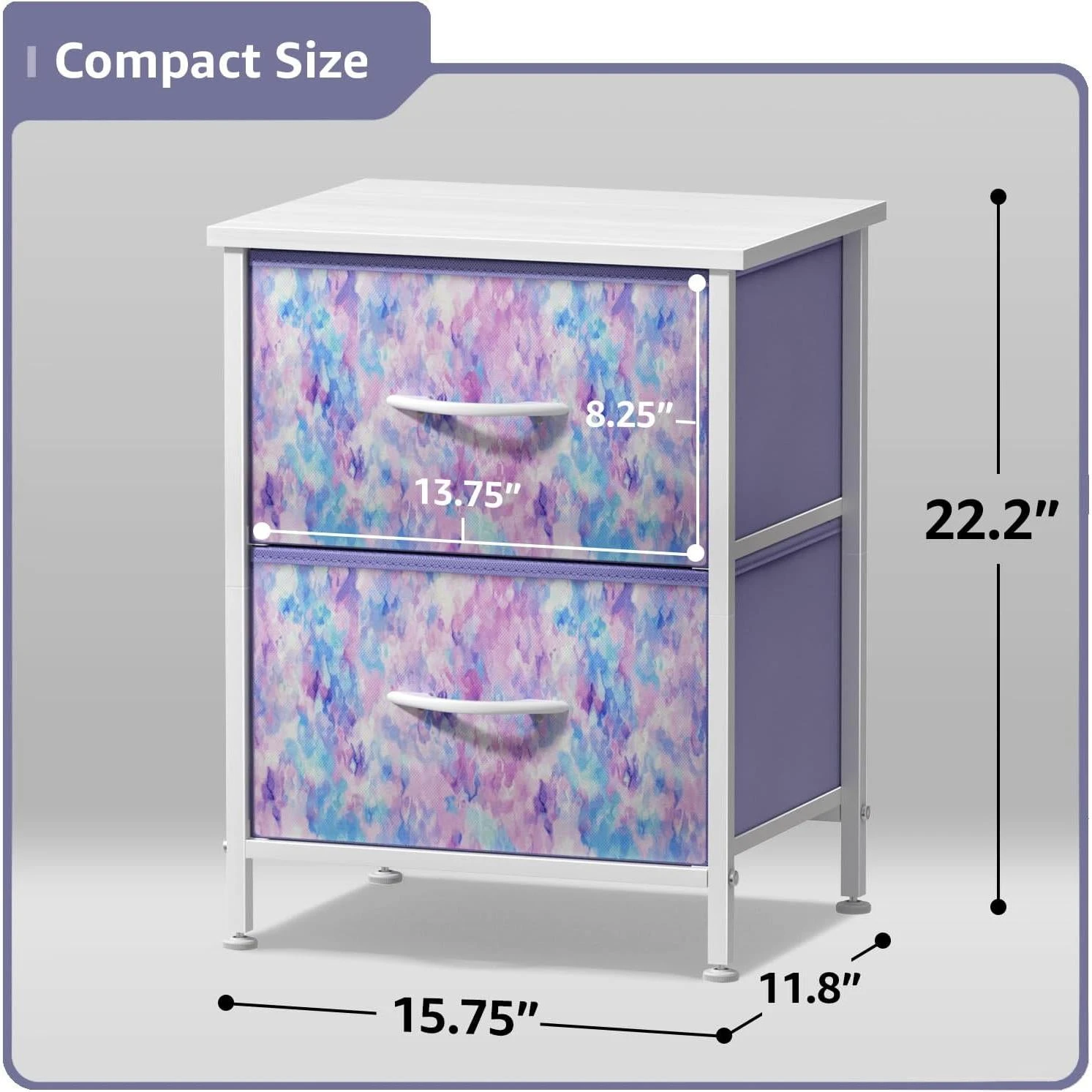 2 Drawer Display Nightstand 20 2 Drawer Display Nightstand - Image 18
