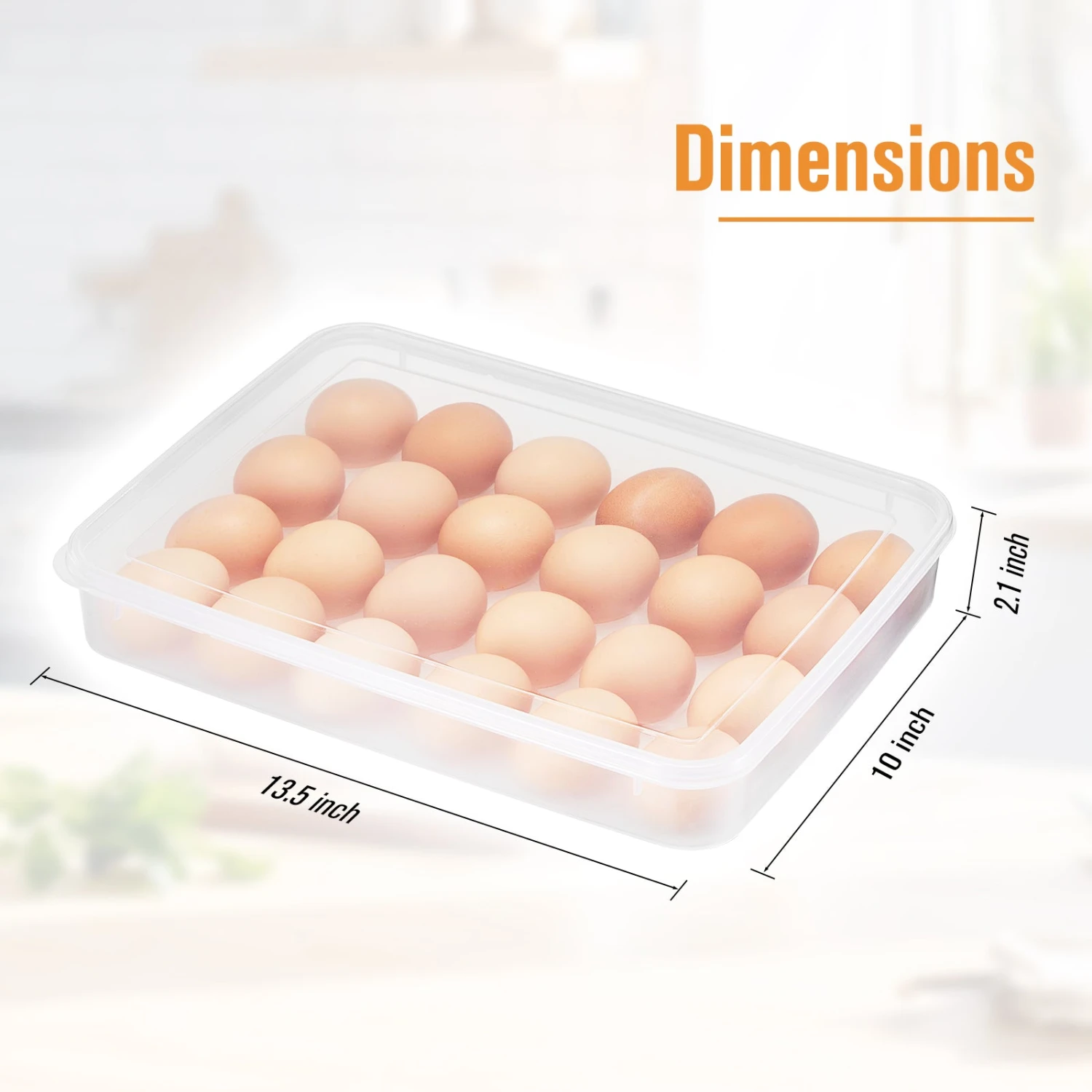 Egg Containers With Lids (Set Of 2, Holds 48 Eggs) 6 Egg Containers With Lids (Set Of 2, Holds 48 Eggs) - Image 4