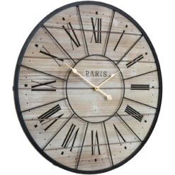 24" Paris Wood Wall Clock (Roman) -Sorbus Decor Shop 3 8d2e6df9 648e 40bf a510 ed40bcf58d7b