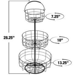 Basket Holder Stand (3 Tier) 19 Basket Holder Stand (3 Tier) -Sorbus Decor Shop 3 910f0371 0be7 48f5 8c6b dcf4077cf1f6