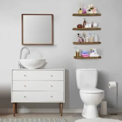 24" Floating Shelves (4 Pk) -Sorbus Decor Shop 3 9165890f b6c4 4d6e a51a 9b68780d0814