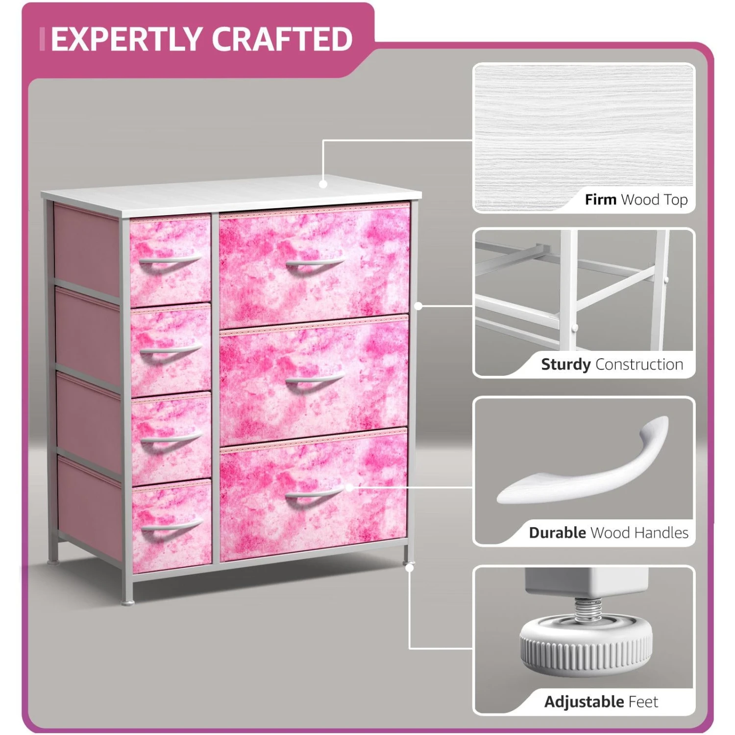 7 Drawer Chest Dresser 12 7 Drawer Chest Dresser - Image 10