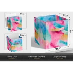 11" Cube Storage Bin (Single Pack Tie-Dye) -Sorbus Decor Shop 3 a75cf1b9 bcdc 4221 8619 34124f9ae9f6