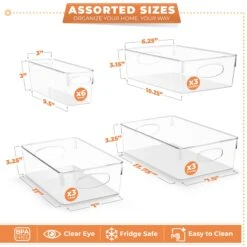 Plastic Clear Bins (15 Pack) 13 Plastic Clear Bins (15 Pack) -Sorbus Decor Shop 3 a7fefe55 b627 471f 8c49 9cb8550db6f3