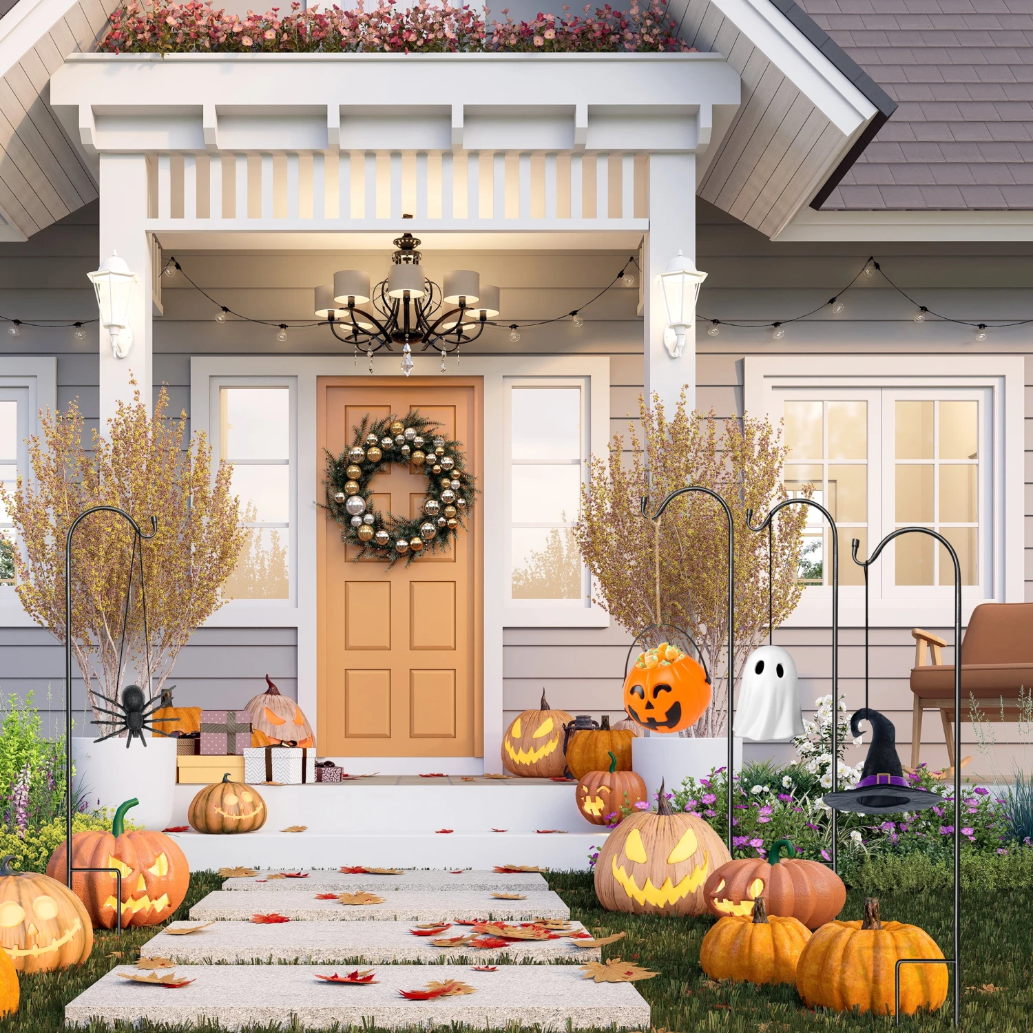 Halloween Shepherd's Hooks - Set Of 4 8 Halloween Shepherd's Hooks - Set Of 4 - Image 6