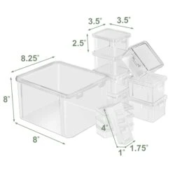Variety Pack Storage Set With Lids (12 Pc) -Sorbus Decor Shop 3 bd7840b2 a981 49cb 880e 82b4a281d011