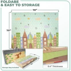 78" Charming Neighborhood Kids Foam Mat -Sorbus Decor Shop 3 c1b5b452 0b8d 4fd8 982f d4b6e108d097