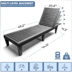 Adjustable Folding Outdoor Chaise Lounge Chair 13 Adjustable Folding Outdoor Chaise Lounge Chair -Sorbus Decor Shop 3 c94d84e5 54fb 4a32 80f4 b9f9d37f45cb