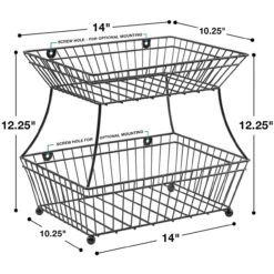 Fruit Breadbasket Stand (2 Tiers) 12 Fruit Breadbasket Stand (2 Tiers) -Sorbus Decor Shop 3 d4433fda b3a1 4624 b01f ef7501a4c6c2