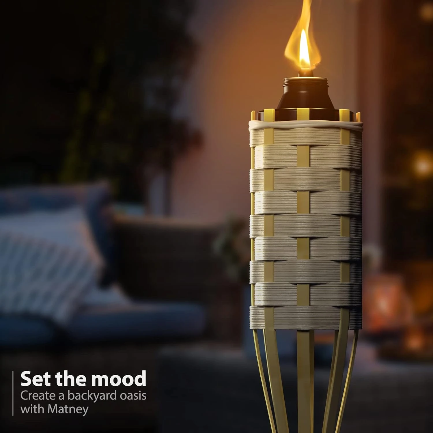 Matney Bamboo Refillable Metal Torches 8 Matney Bamboo Refillable Metal Torches - Image 6