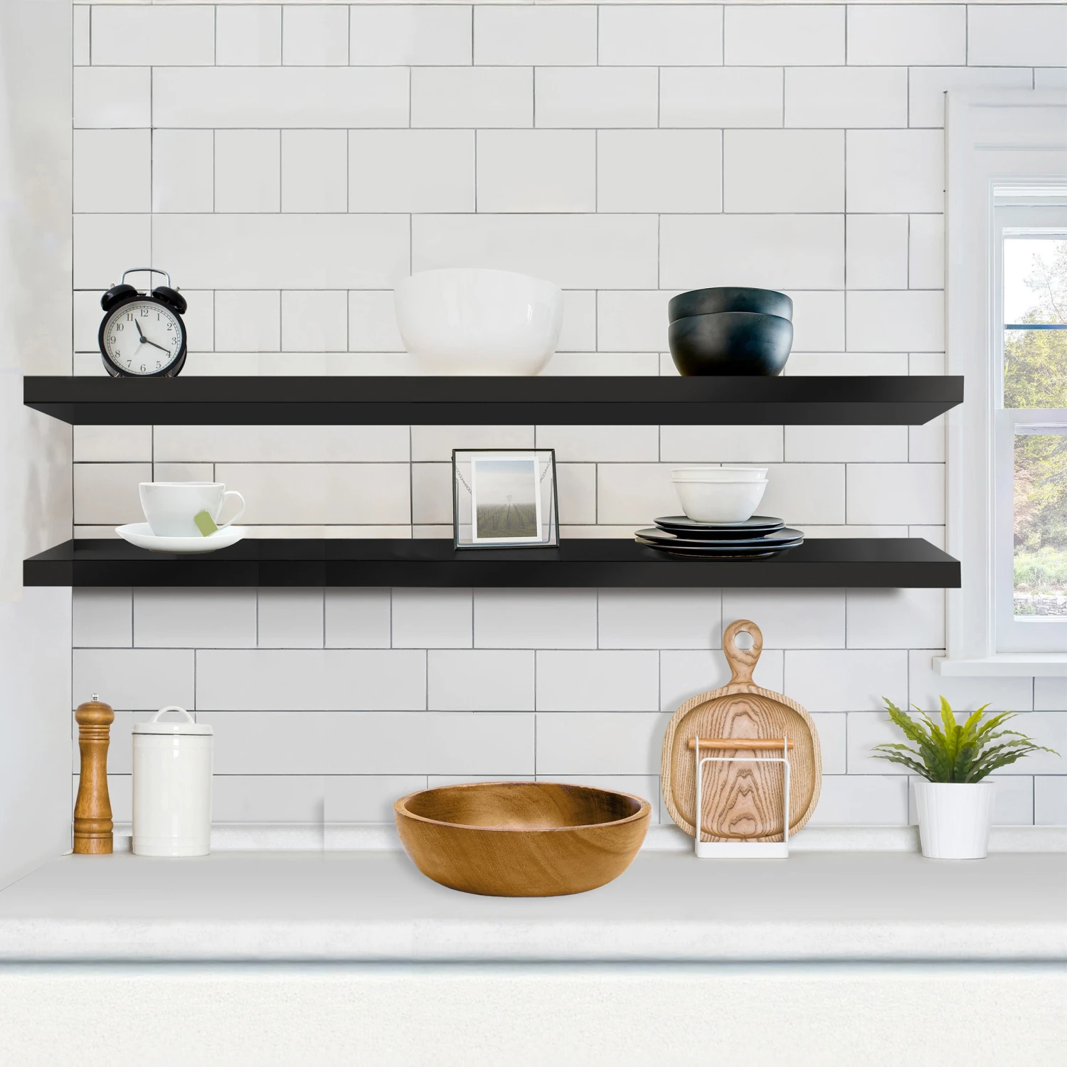 55-Inch Extra Long Floating Shelves (Set Of 2) 6 55-Inch Extra Long Floating Shelves (Set Of 2) - Image 4