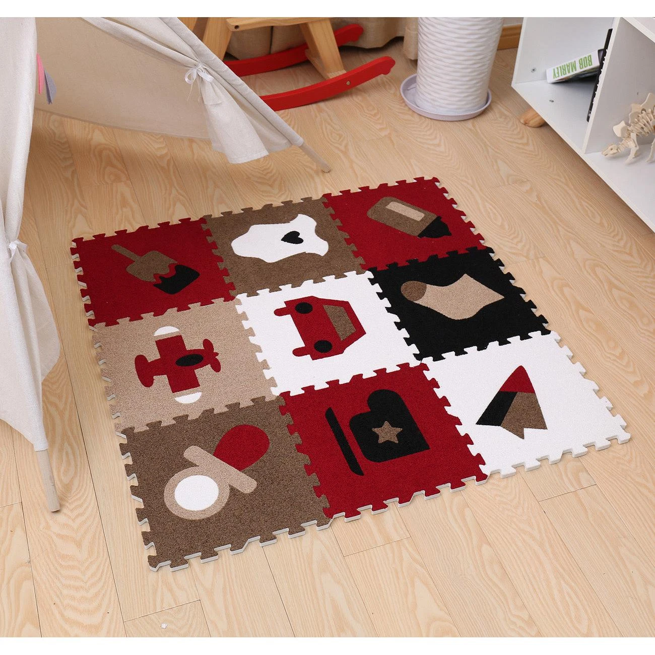Floor Puzzle Mat Interlocking Set (9 Pc) 7 Floor Puzzle Mat Interlocking Set (9 Pc) - Image 5