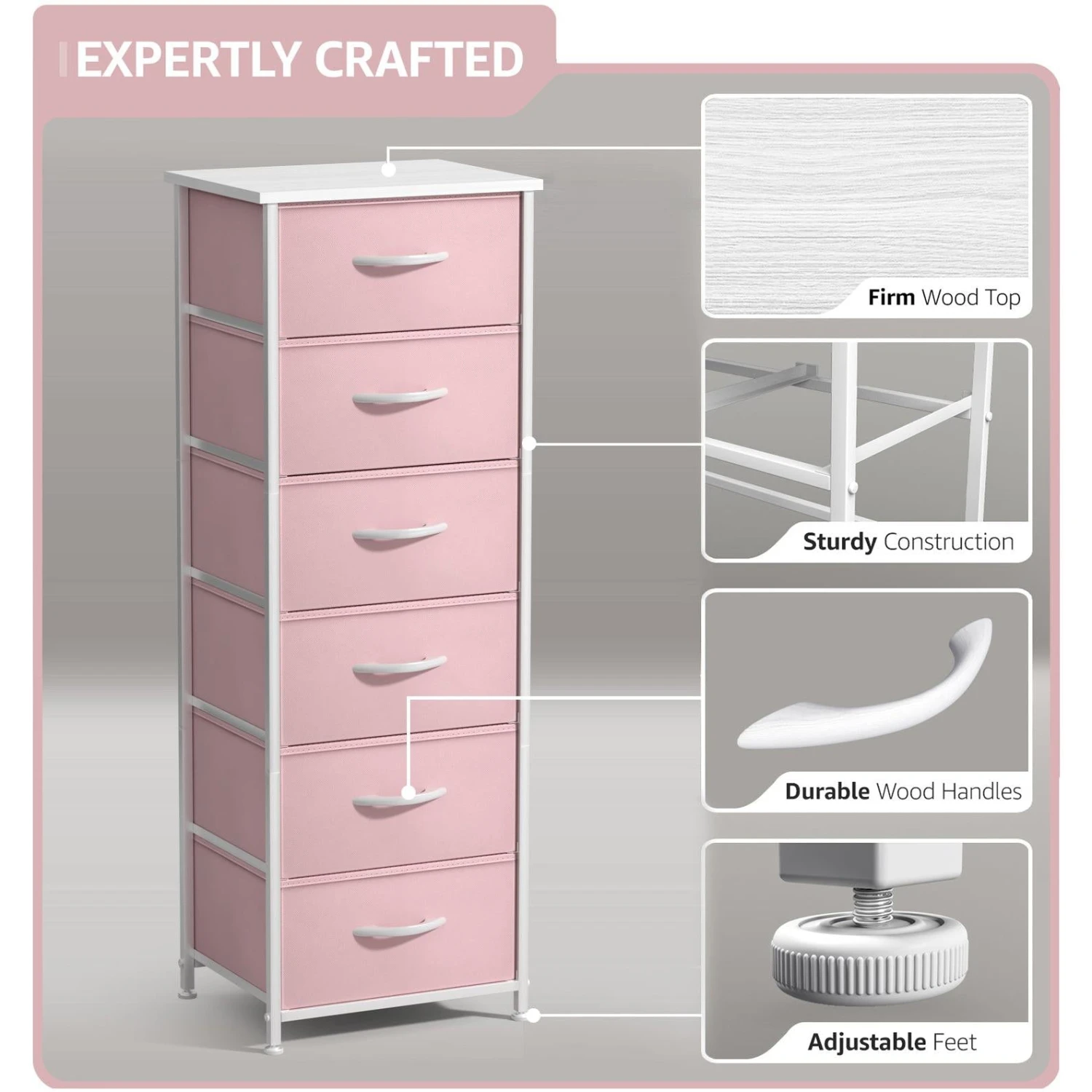 6 Drawer Tall Dresser 13 6 Drawer Tall Dresser - Image 11