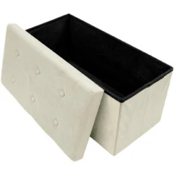 Faux Suede Storage Bench (Medium)