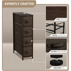 4 Drawer Narrow Storage Tower -Sorbus Decor Shop 4 00a576dd 2fec 4d9b b9c4 9fe8d45f2203