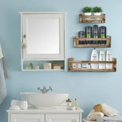 Farmhouse Floating Ledge Shelves (Set Of 3) 18 Farmhouse Floating Ledge Shelves (Set Of 3) -Sorbus Decor Shop 4 01f3cead e17f 48bb af65 1a7626fa100b