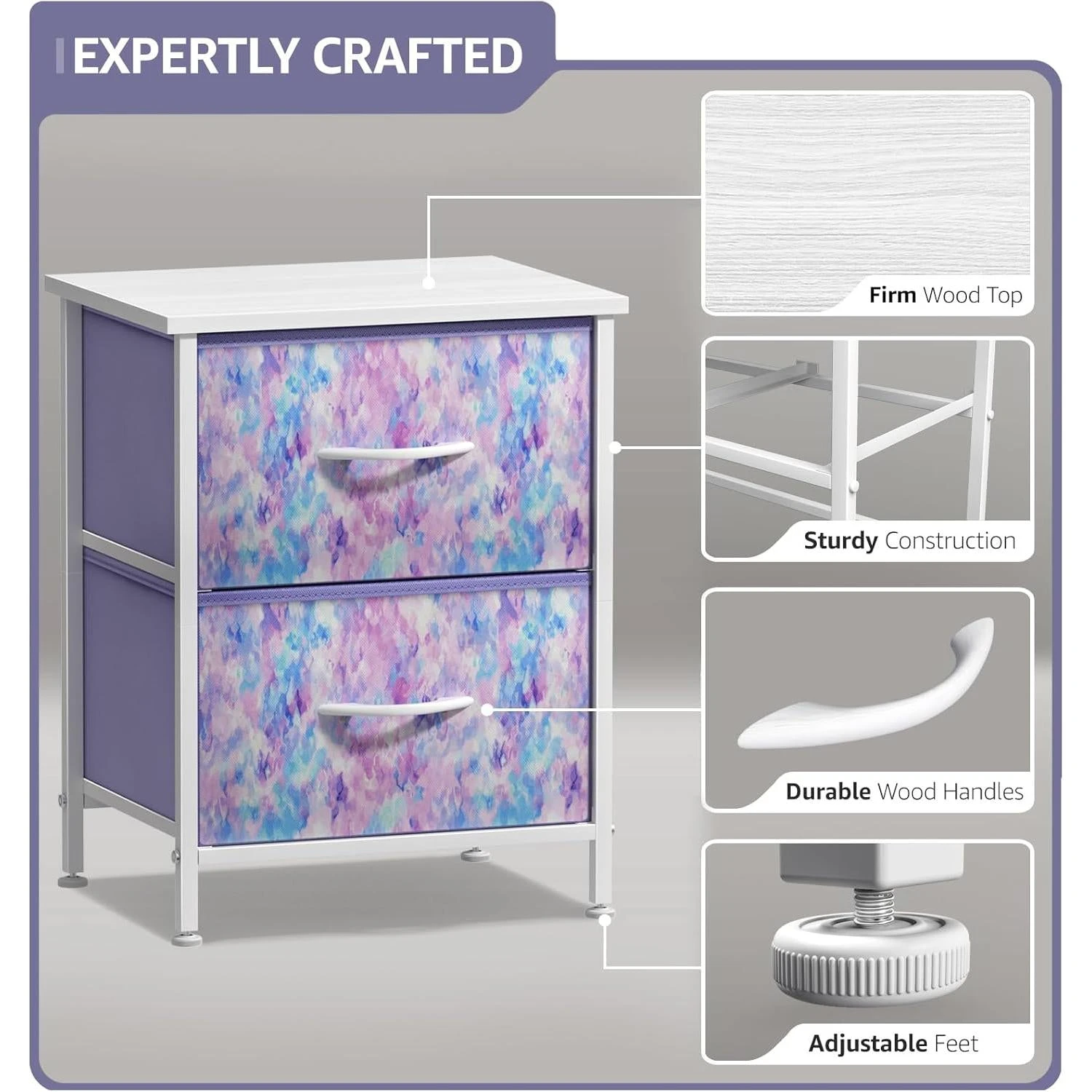 2 Drawer Display Nightstand 21 2 Drawer Display Nightstand - Image 19