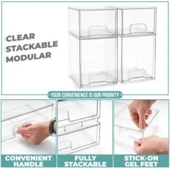 Acrylic Organizer Storage Drawers (4 Drawer) 15 Acrylic Organizer Storage Drawers (4 Drawer) -Sorbus Decor Shop 4 0430dea3 d4f6 41e0 9908 48a757f34a1c