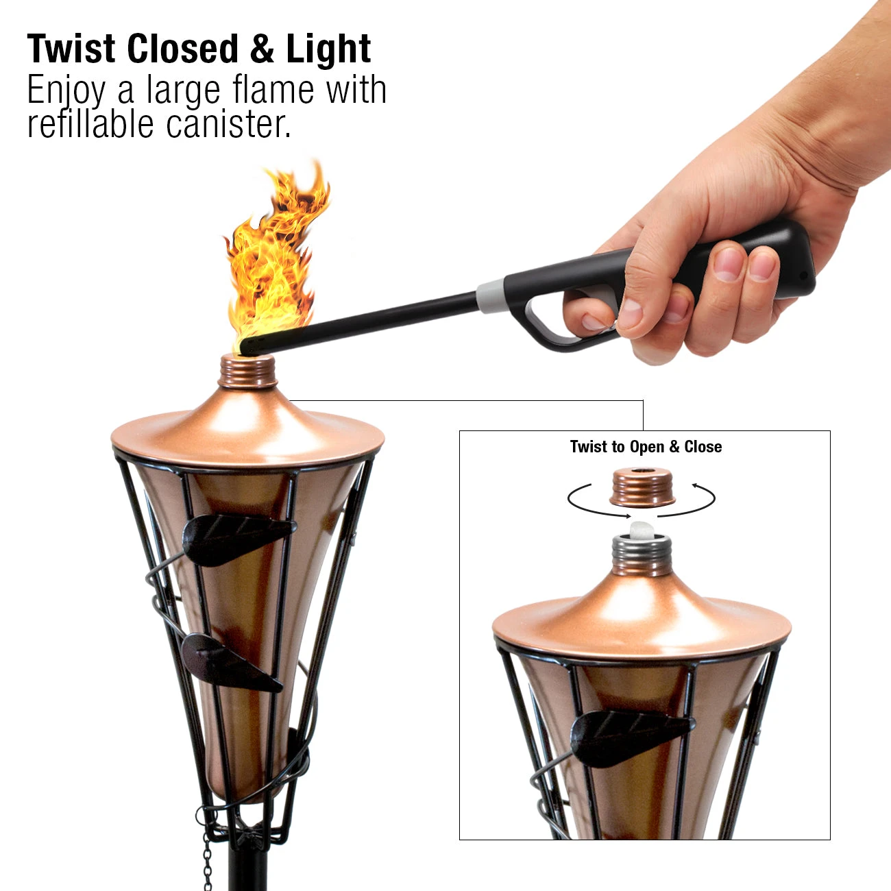 Matney Refillable Metal Torches (2 Pack) 7 Matney Refillable Metal Torches (2 Pack) - Image 5