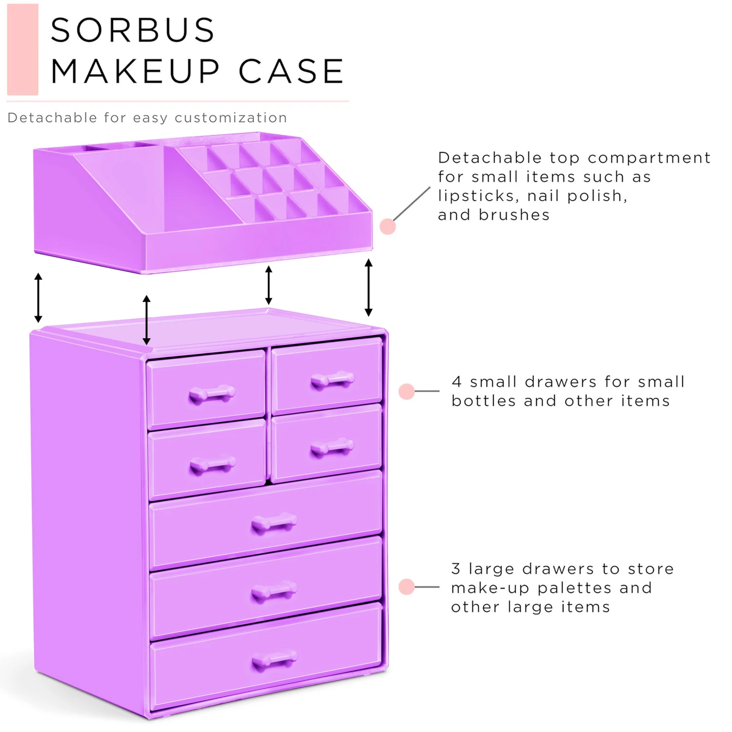 Makeup Organizer Tall (7 Drawer) 15 Makeup Organizer Tall (7 Drawer) - Image 13