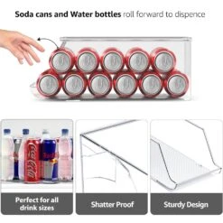 Soda Can Organizer With Lids (3 Variety Sizes) -Sorbus Decor Shop 4 10fd5b36 d1d4 4cc8 b160 70845eb6ee24