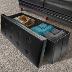 Faux Leather Storage Bench (Large) -Sorbus Decor Shop 4 121e78b4 b108 4627 aa5a 9003826ad933