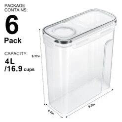 Narrow Airtight Food Storage Dispensers (6 Pack) 11 Narrow Airtight Food Storage Dispensers (6 Pack) -Sorbus Decor Shop 4 1447e9e1 e0db 44e5 b077 b802b3c1c3f1