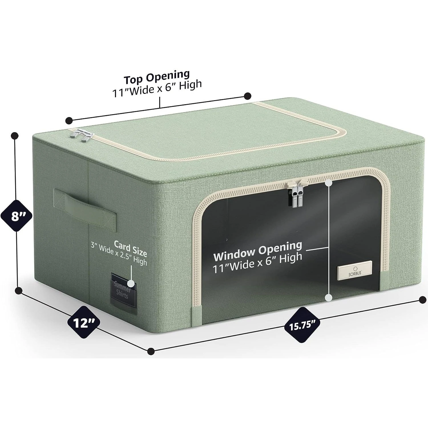 Small Storage Bin With Metal Frames (Single Pack) 11 Small Storage Bin With Metal Frames (Single Pack) - Image 9